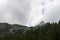 Sharp mountain peaks in summer time in National Park High Tatras with cloudy sky.