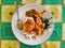 Sharp photos of Padang rice food with processed side dishes of cow skin. Suitable for traditional Indonesian food review articles.