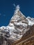 Sharp pointed Mountain Peak in Nepal Himalaya