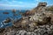 Sharp rocky coastline