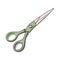 Sharp steel scissors cut paper