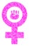 Shatter Mosaic Feminism Symbol Icon