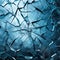 Shattered elegance: mesmerizing top view of cracked glass, Generative AI