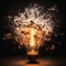 Shattering Brilliance: Exploding Light Bulb Creates Dazzling Chaos