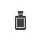After shave lotion bottle vector icon