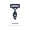 shaving icon on white background. Simple element illustration from Beauty concept