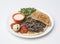 Shawarma Beef Plate  on white background