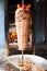 Shawarma meat on rotating spit