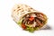 Shawarma roll. Homemade Meat Gyro. Fast food. Takeaway & Food Delivery. Take Out meal. Kebap and Sandwich