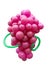 Sheaf of balloons in the form of grapes cluster