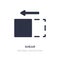 shear icon on white background. Simple element illustration from Tools and utensils concept