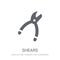 Shears icon. Trendy Shears logo concept on white background from