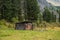 Shed of herdsman in the Altai mountains, Russia
