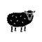 Sheep black glyph icon