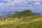 Sheep on the boundless Carpathian meadows. Svidovets mountain massif, Carpathians, Ukraine.