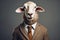 sheep in business suit business concept