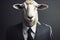 sheep in business suit business concept