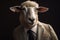 sheep in business suit business concept