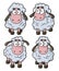 Sheep Cartoon Icons