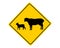 Sheep flock warning sign