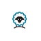 Sheep line logo icon designs vector simple black illustration
