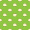 Sheep pattern, vector illustration of cute sheeps, cartoon style..Seamless pattern. green backgraund