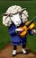 sheep playing the violin fairy tale animal cute illustration AI Generated