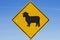 Sheep Road Sign