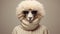 Sheep In A Scarf A Monochromatic Graphic Design Inspired By Sacha Goldberger