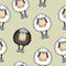 Sheep Seamless pattern