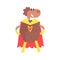 Sheep Smiling Animal Dressed As Superhero With A Cape Comic Masked Vigilante Geometric Character