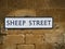 Sheep Street Sign