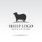 Sheep template Logo design. Vector illustrator