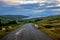 Sheeps on the road Landscape on the Isle of Skye Scotland