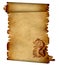 Sheet of ancient parchment