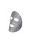 Sheet fabric holographic silver face mask.