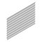 Sheet steel profile in isometric, vector illustration.