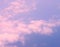 Sheets of Pinkish White Clouds Spread In Infinite Blue Sky - Aerial View - Abstract Natural Background