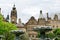 Sheffield Town Hall with fountains in Sheffield. England