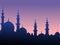 Sheikh mosque United Arab Emirates uae postcard background Muslim Islamic vector illustration Saudi Arabia congratulations card