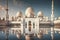 Sheikh Zayed Grand Mosque in Abu Dhabi, UAE. Generative AI