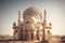 Sheikh Zayed Grand Mosque in Abu Dhabi, United Arab Emirates. Generative AI