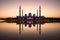 Sheikh Zayed Grand Mosque and it`s perfect reflection.