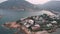 Shek O beach villa with swimming pool Drone shot