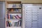 Shelf of books for sharing; book swap corner at an HDB residential block at Bishan town, spread joy of reading