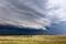 Shelf cloud and severe thunderstorm