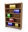 Shelf With Files Folders