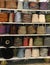 shelf haberdashery with wires and coils for sale