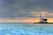 Shelf ice and lighthouse in Marken