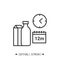 Shelf life line icon. Expiration month. Editable vector illustration